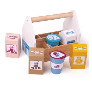 Bigjigs Toys Koktailové výrobky v prenosnej krabičke