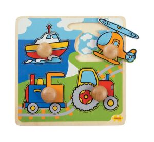 Bigjigs Toys Vkladacie puzzle doprava
