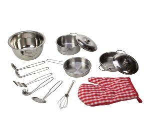 Bigjigs Toys Bigjigs Toys Súprava kovového riadu