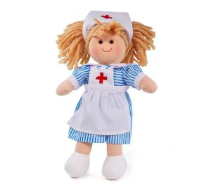 Bigjigs Toys Látková bábika sestrička Nancy 28 cm