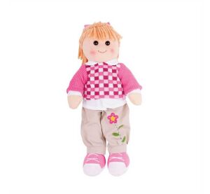 Bigjigs Toys Látková bábika Melanie 38 cm