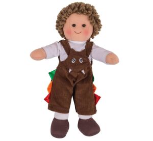 Bigjigs Toys Látková bábika Jack 28 cm