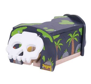 Bigjigs Rail Tunel s výhybkou jaskyne lebka