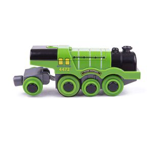 Bigjigs Rail Elektrická lokomotíva Flying Scotsman zelená