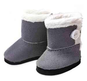 Petitcollin Zimné topánky šedé (pre bábiku 28 cm)