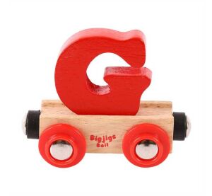 Bigjigs Rail Vagónik drevené vláčikodráhy - Písmeno G