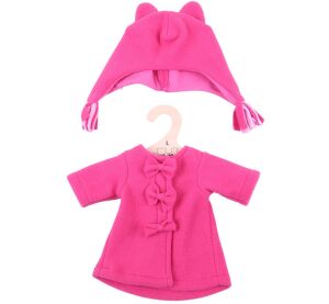 Bigjigs Toys Ružový kabátik s čiapočkou pre bábiku 38 cm