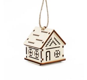 Kúzlo dreva Malý domček s cik-cak vzormi