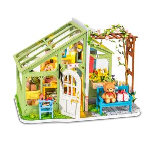 RoboTime 3D drevená skladačka Miniatúra domčeka Rozkvitnutá jar