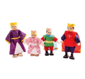 Bigjigs Toys Drevené postavičky kráľovská rodina
