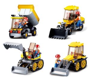 Sluban Town Stavitelé  M38-B0377 Display - 4druhy / 8ks