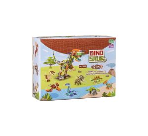 L-W Toys Set kociek Dinosaurus 12 v 1
