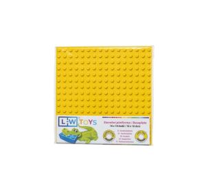 L-W Toys Podložka na stavanie JUNIOR 16x16 bodov žltá