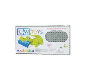 L-W Toys Podložka na stavanie - JUNIOR 16x32 bodov šedá