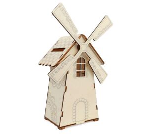 Kúzlo dreva Drevená pokladnička Mlyn