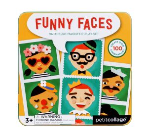 Petit Collage Magnetické puzzle Veselé tváre