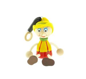 Pinocchio s klobúkom na pružine