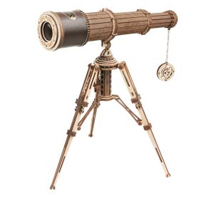 RoboTime 3D drevená mechanická skladačka Pirátsky ďalekohľad