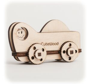 CuteWood Drevené 3D puzzle Kamión 1