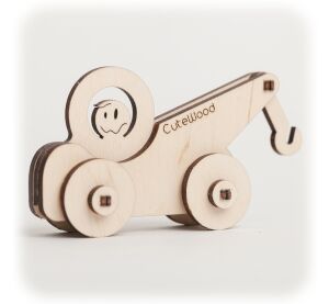 CuteWood Drevené 3D puzzle Odťahovka