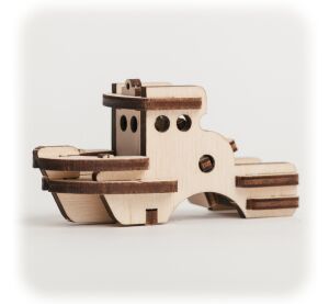 CuteWood Drevené 3D puzzle Loď
