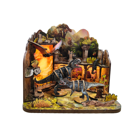 2Kids Toys Miniatúra domčeka Dinosaurie hrad