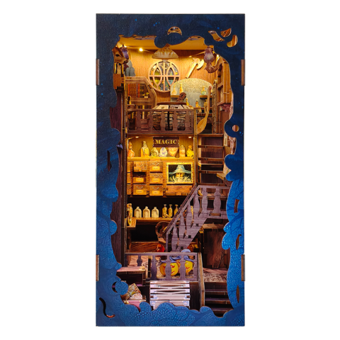 2Kids Toys 3D skladačka Zarážka na knihy Miniatúra domčeka Magická knižnica