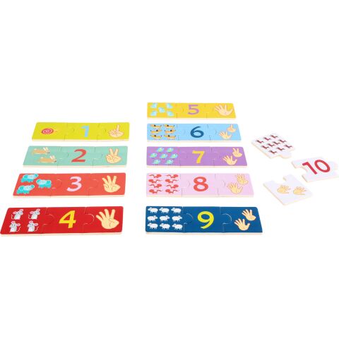 small foot Dřevěné puzzle Počítání