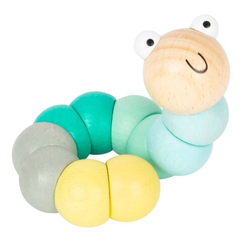 small foot Motorická hračka húsenica 1ks tyrkysová