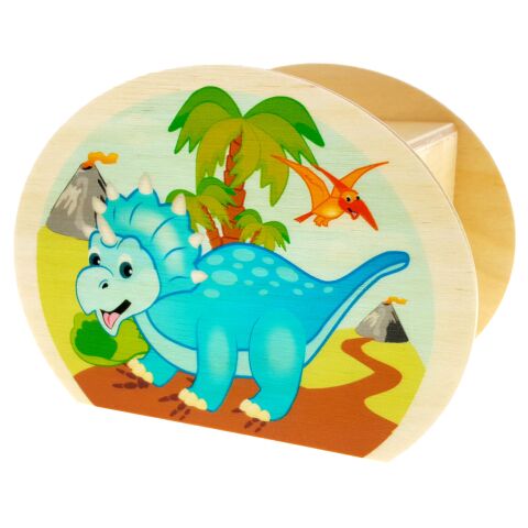 Hess Drevená pokladnička dinosaurus
