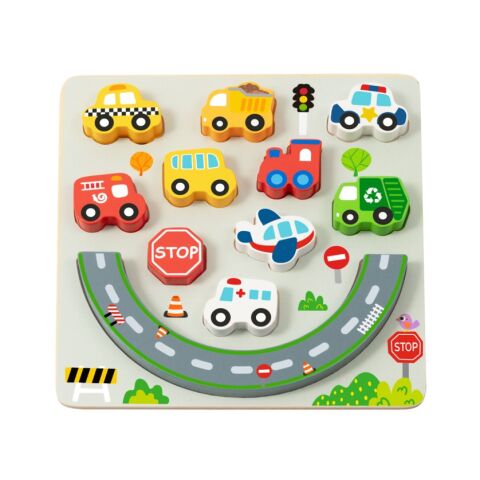 2Kids Toys Balančné puzzle City 2 v 1