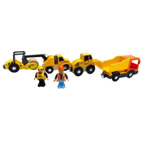 2Kids Toys Sada stavebných strojov s figúrkami