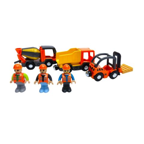 2Kids Toys Sada stavebných vozidiel s figúrkami