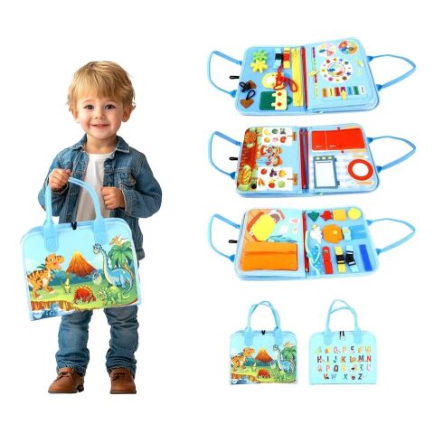 2Kids Toys Senzorická busy kniha Dinosaury 3