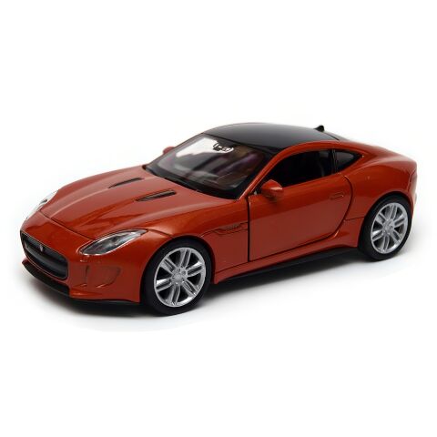 Welly Jaguar F-Type Coupe 1:34 tmavo oranžový