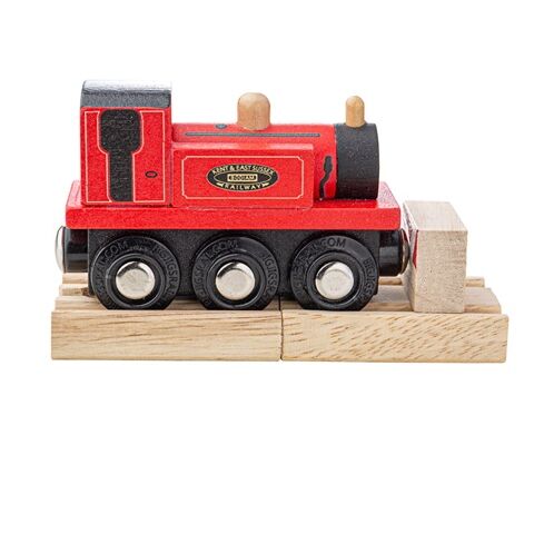 Bigjigs Rail Drevený vláčik Teriér červený