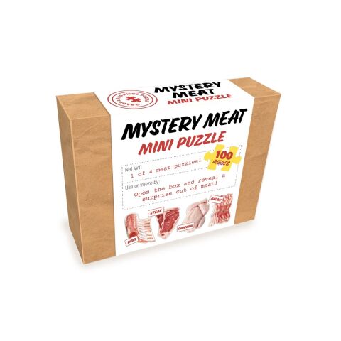 Chronicle Books Mini puzzle prekvapenie Mäso 100 dielikov