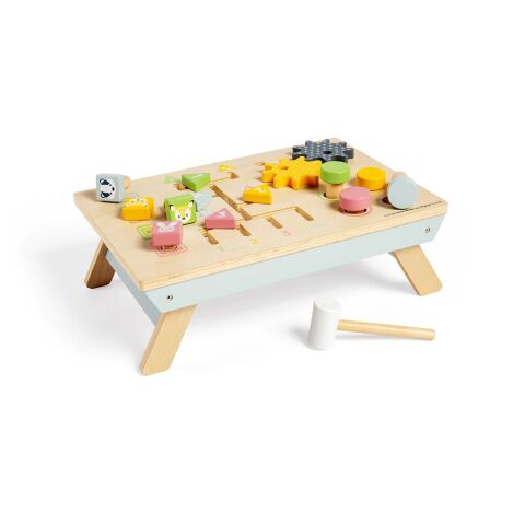 Bigjigs Toys Pracovný stôl so zatĺkačkou - II. trieda