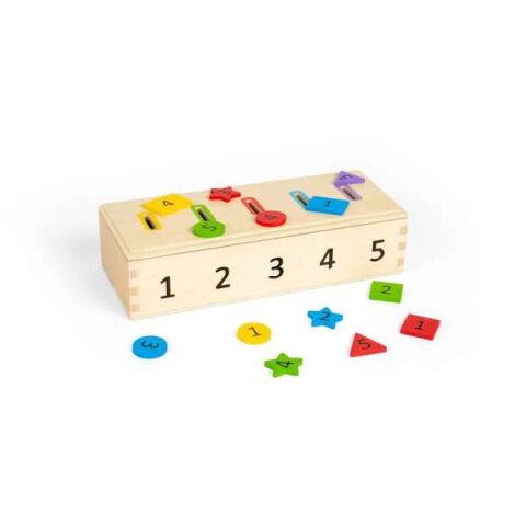 Bigjigs Toys Triedenie farieb, tvarov a čísel