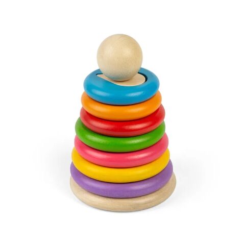 Bigjigs Toys Nasadzovanie tvarov na tyč