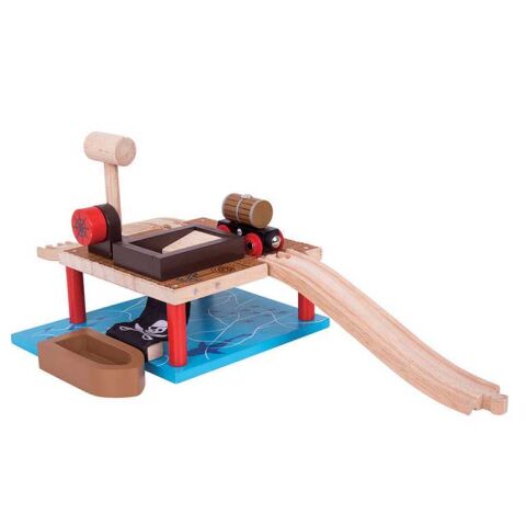 Bigjigs Rail Nakladanie barelov - poškodený obal