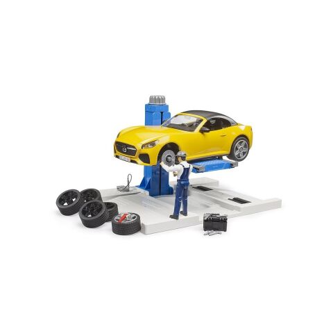 Bruder Autoservis s roadsterom a mechanikom