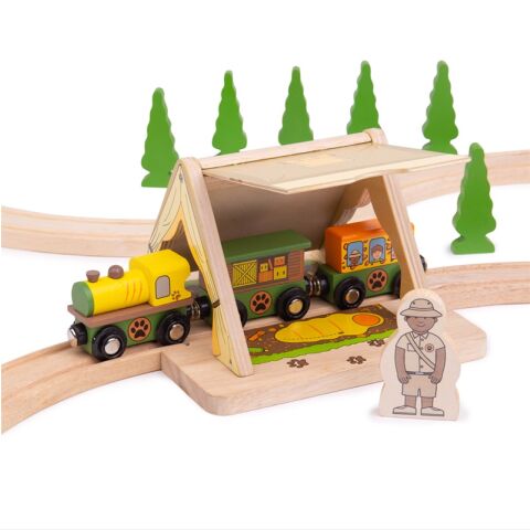 Bigjigs Rail Safari stan Poškodený obal
