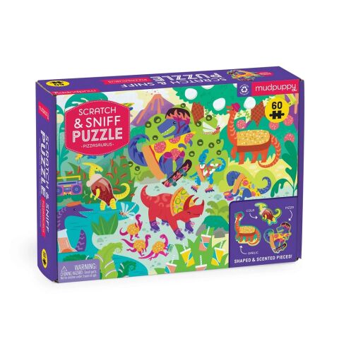 Mudpuppy Mudpuppy Puzzle Pizzasaurus 60dielne s vôňou