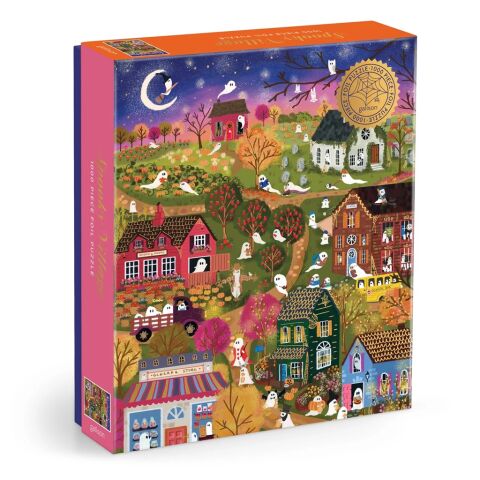 Galison Fóliové puzzle Joy Laforme Strašidelná dedinka 1000 dielikov