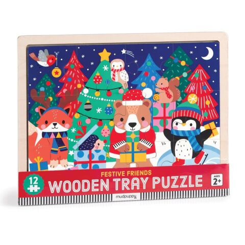 Mudpuppy Puzzle Vianoce 12 dielikov