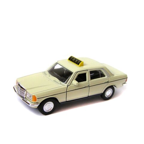 Welly Mercedes Benz E-Class (230E) W123 TAXI 1:34 krémový