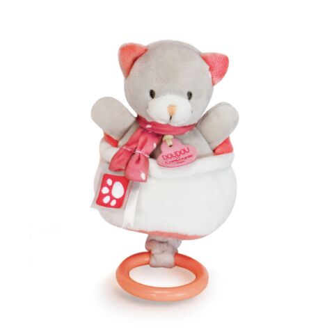 Doudou Plyšová hudobná hračka 20 cm mačka
