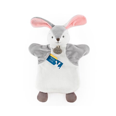 Doudou Plyšová maňuška králiček 25 cm