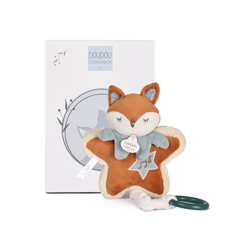 Doudou Darčeková sada Plyšová líška Timo hrajúca melódiu 16 cm